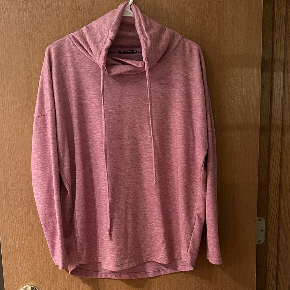 Staccato Pink Cowl Neck Sweatshirt
